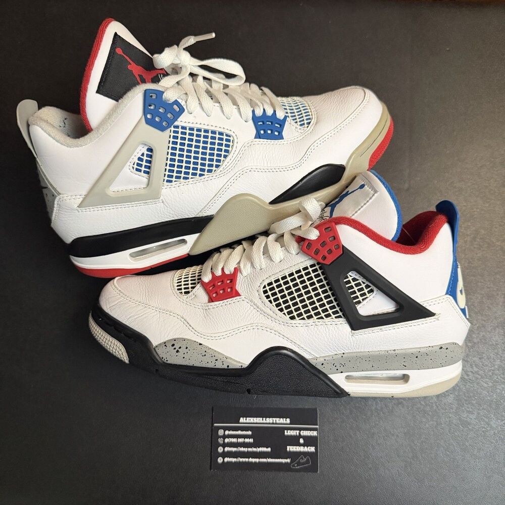 Air Jordan 4 Retro SE 'What The' Size 9 Men CI1184-146 Mismatch USED